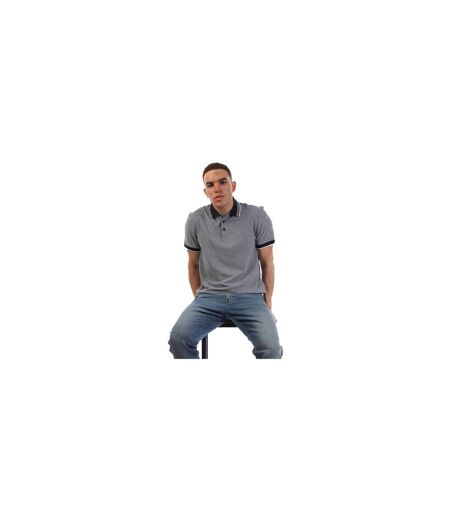 Polo Homme Bleu Foncé Boss
