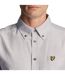 Chemise Motif Rayé Homme Gris Blanc Lyle & Scott-4