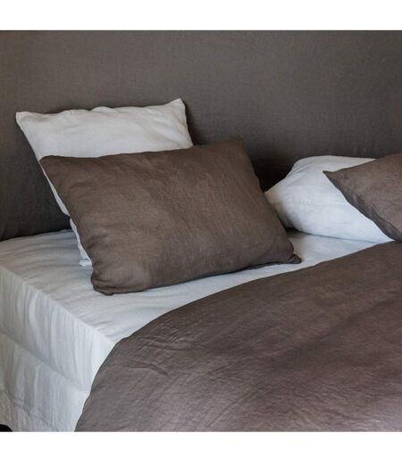 Housse de couette SONATE lin lavé froissé