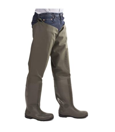 Mens Forth Waterproof Thigh Safety Wader Green Amblers