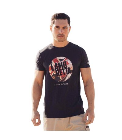 Mens Union Jack T-shirt Navy Lambretta