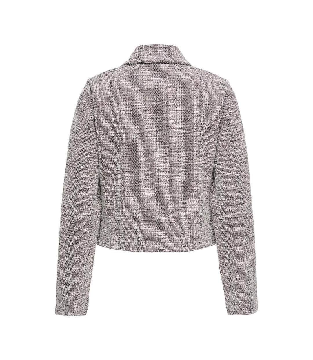 Pull bordeaux/blanc femme jdy lissy-3