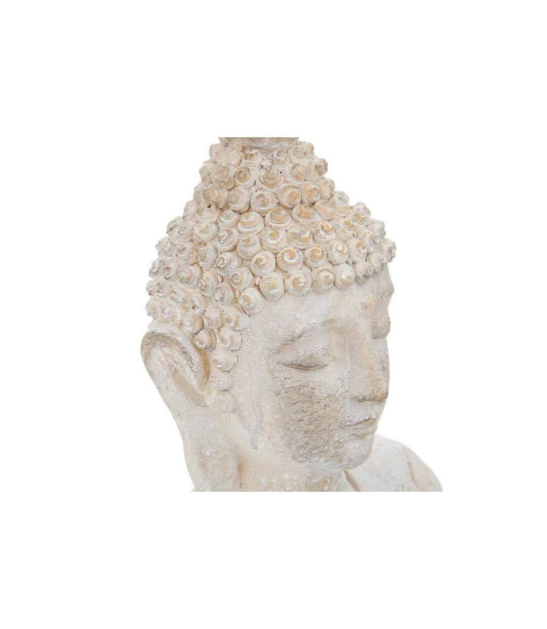 Statuette Déco Bouddha Dala 50cm Blanc-2