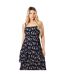 Robe mi-longue femme bleu marine Dorothy Perkins-3