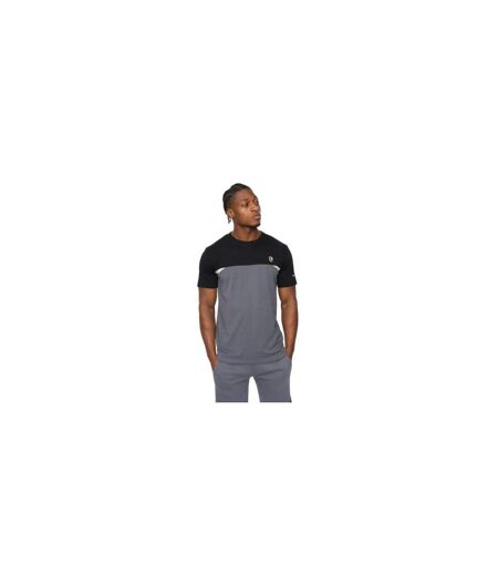 Mens Castlebay Short-sleeved T-shirt Slate Crosshatch
