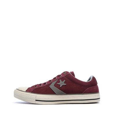 Baskets bordeaux/grises homme converse star plyr
