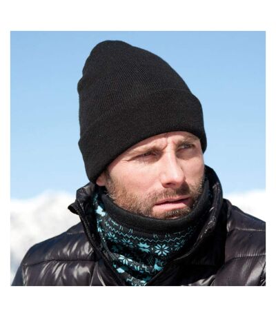 Result Unisex Lightweight Thermal Winter Thinsulate Hat (3M 40g) (Black) - UTBC2064