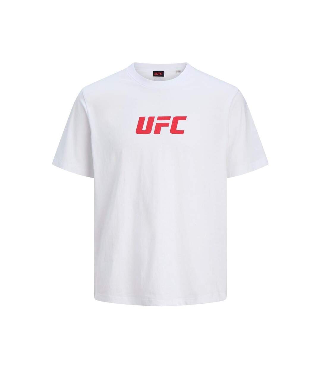 Mens Logo Cotton Regular T-shirt Bright White UFC-1