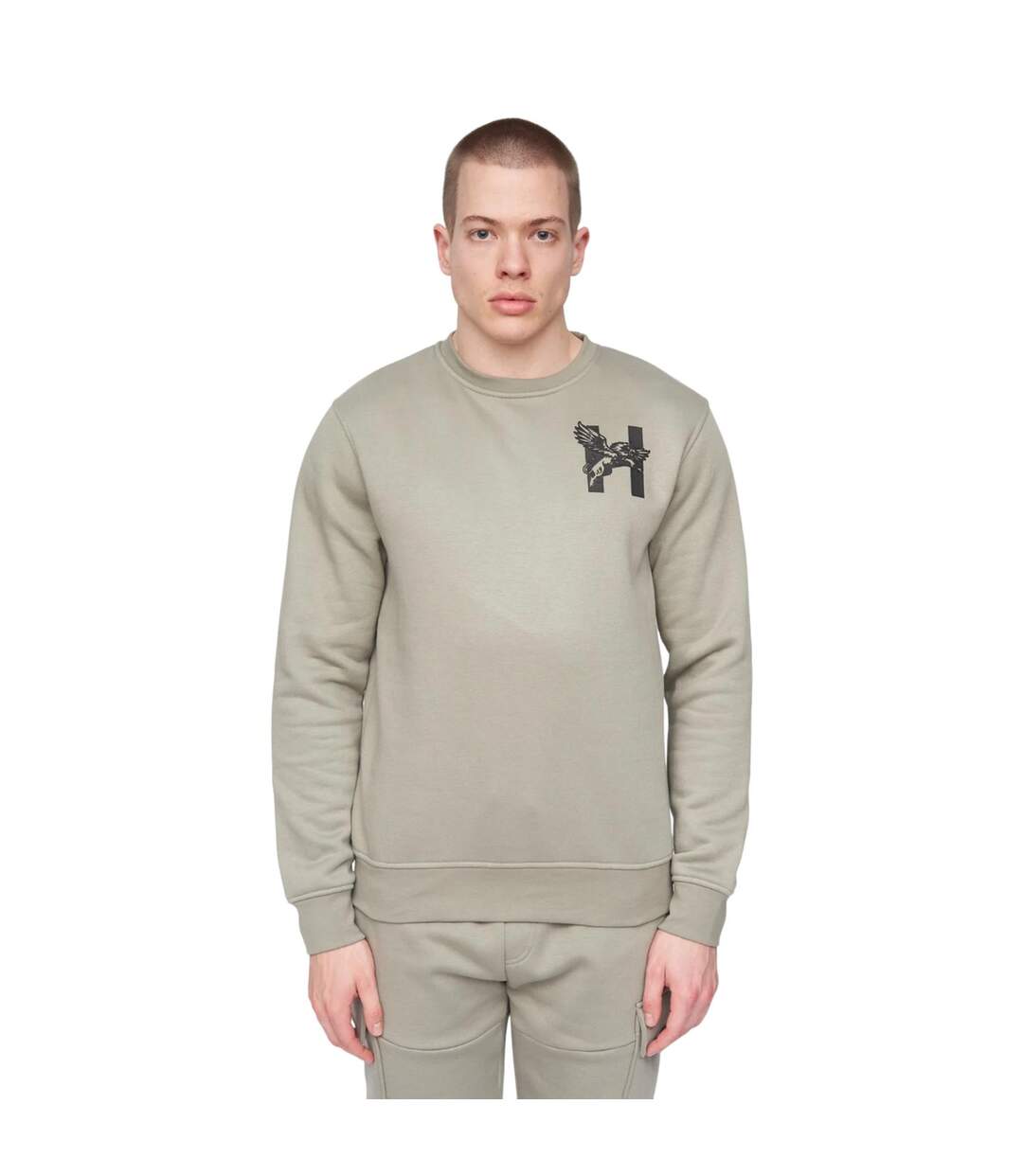 Sweat moorehen homme vieux bleu Henleys-1