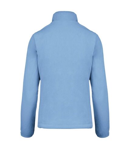 Womens/ladies maureen microfleece jacket sky blue Kariban