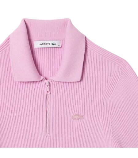 Polo femme rose Lacoste