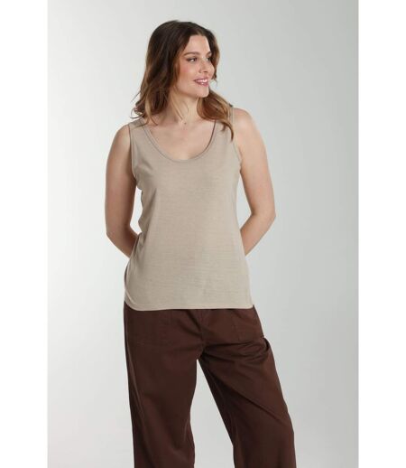 Debardeur Femme Manon Taupe Clair | Gerard Pasquier | Gerard Pasquier