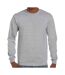 T-shirt Manches Longues Motif/style Chiné Adulte Gris Chiné Gildan-1