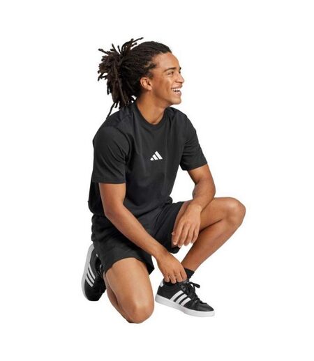T-shirt Style Petit Logo Essentials Homme Noir Blanc Adidas