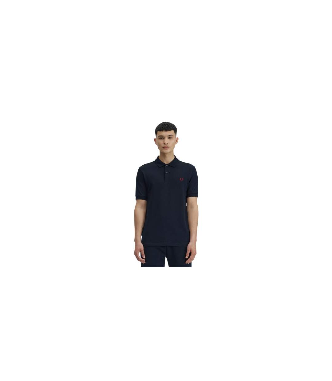 Polo Motif/style Logo Homme Bleu Marine Fred Perry-1