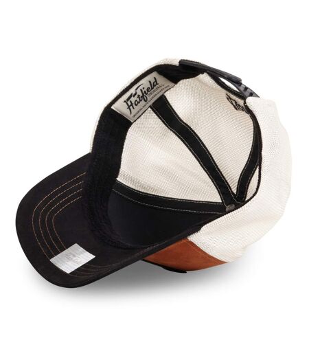 Casquette trucker avec filet bi-matière semi curved animal Lion Hatfield