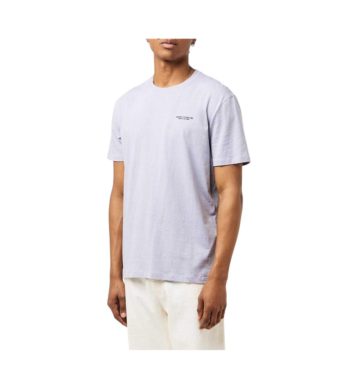 T-shirt Motif/style Logo Homme Lilas Armani Exchange-3