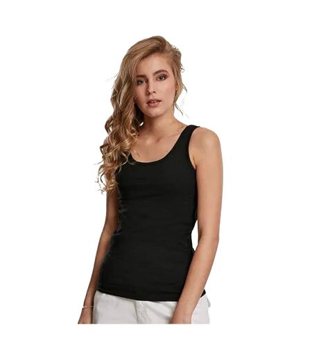 Womens/ladies Merch Tank Top Black Build Your Brand