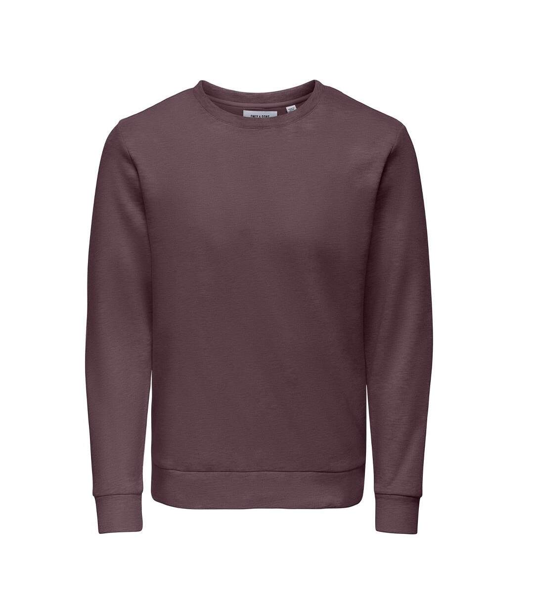 Sweat bordeaux homme only & sons chase-1