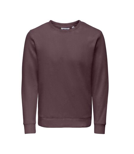 Sweat bordeaux homme only & sons chase