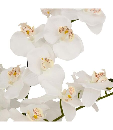 Orchidée Artificielle en Pot Mick 80cm Blanc
