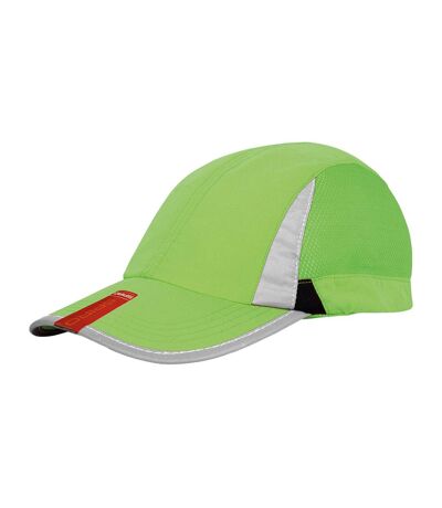 Casquette de sport spiro vert clair / noir Result Headwear