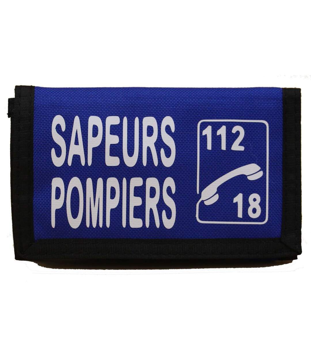 Porte-monnaie - Portefeuille - Sapeurs pompiers 112 18 - bleu roi