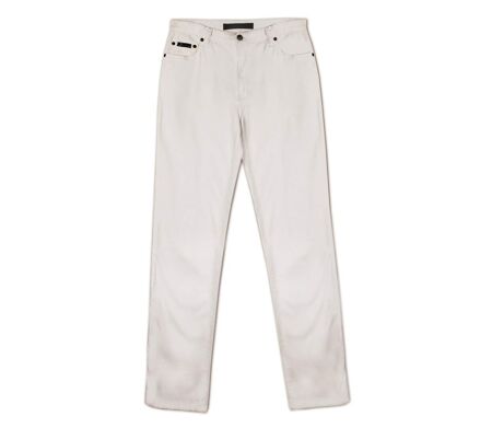 Pantalon Mayflower FIANA2 blanc coupe droite : le confort du stretch au quotidien