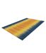 Tapis en Laine Fait Main Sunset 90x160cm Jaune & Bleu-4