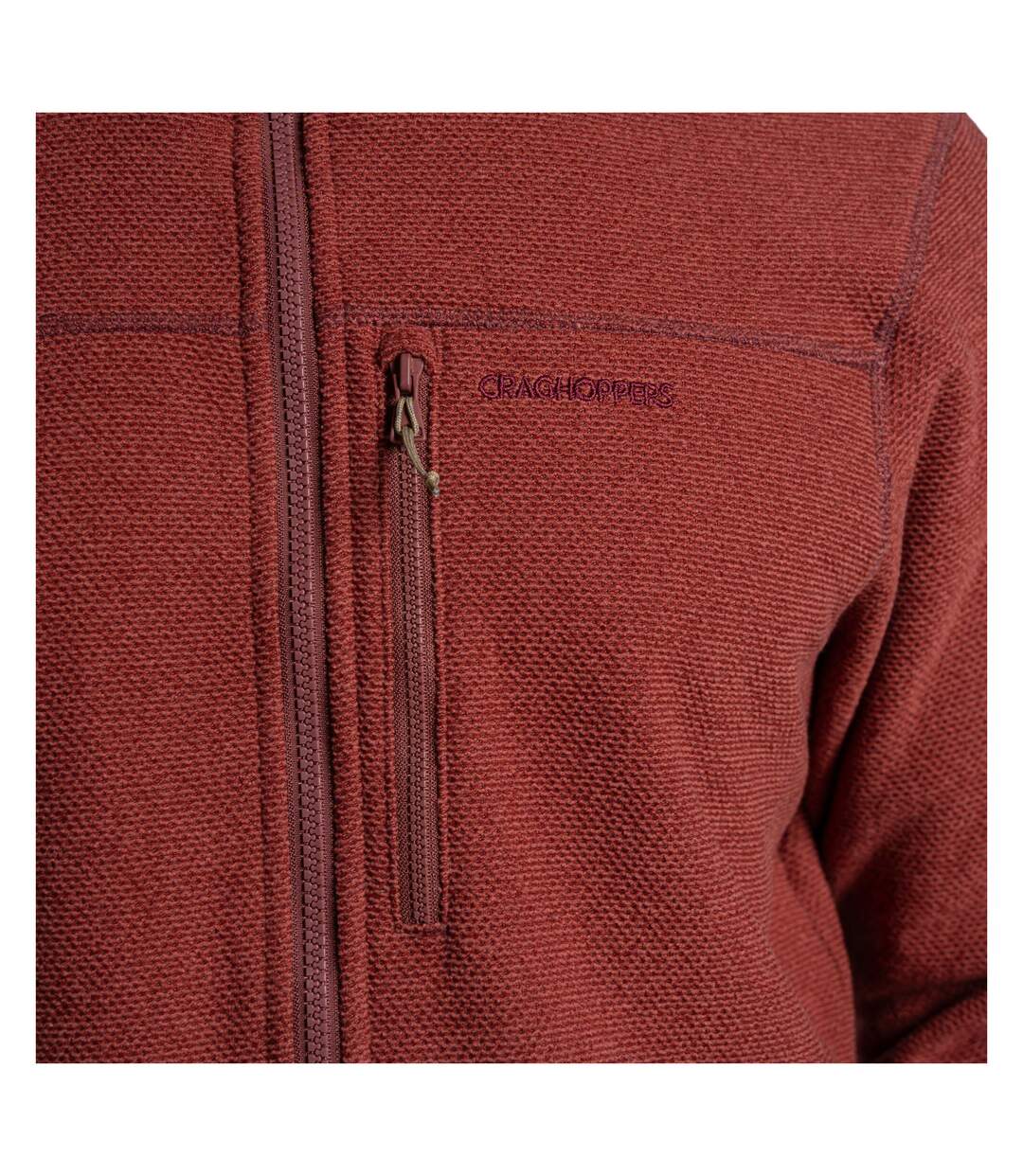 Veste Polaire À Col Montant Souther Homme Rouge Craghoppers-4