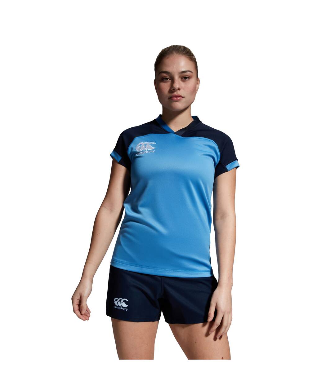 Womens/ladies Yokohama Shorts Navy Canterbury-1