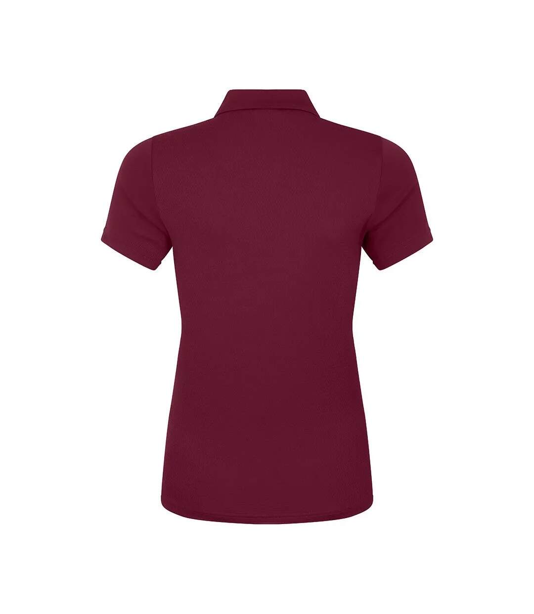 Womens/ladies Club Dry Polo Shirt Maroon Canterbury-3