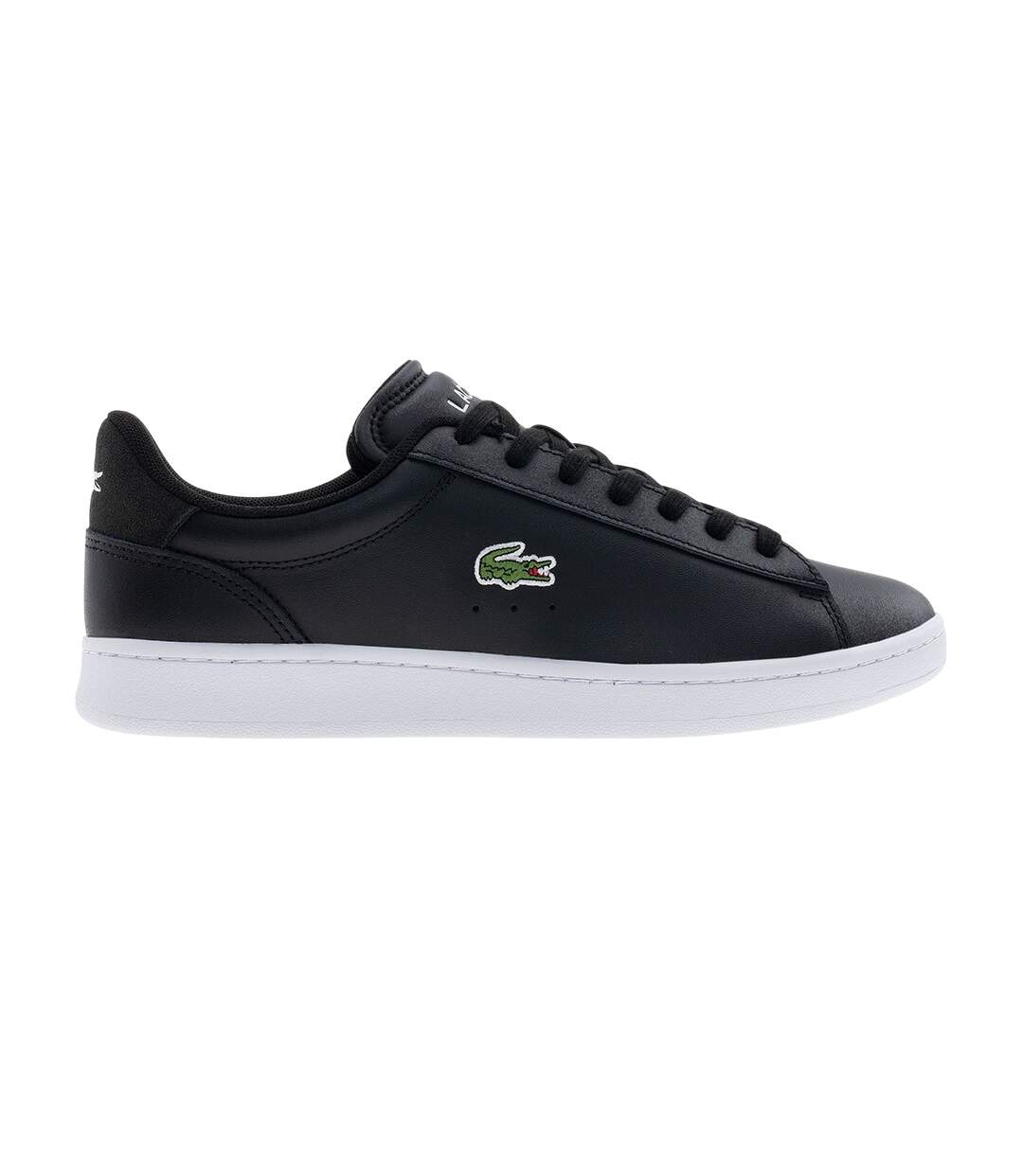 Mens Carnaby Set Leather Trainers Black Lacoste-1