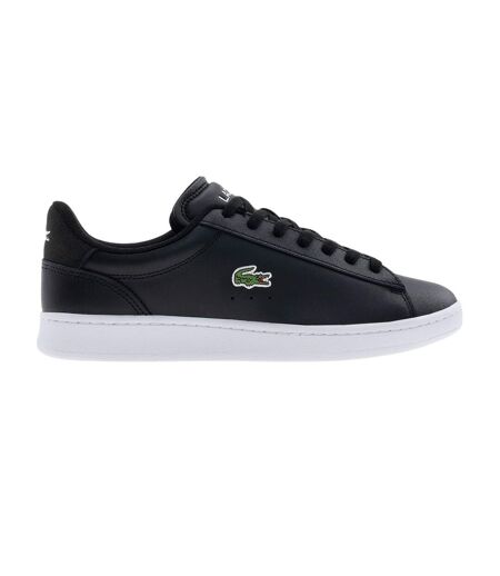 Mens Carnaby Set Leather Trainers Black Lacoste