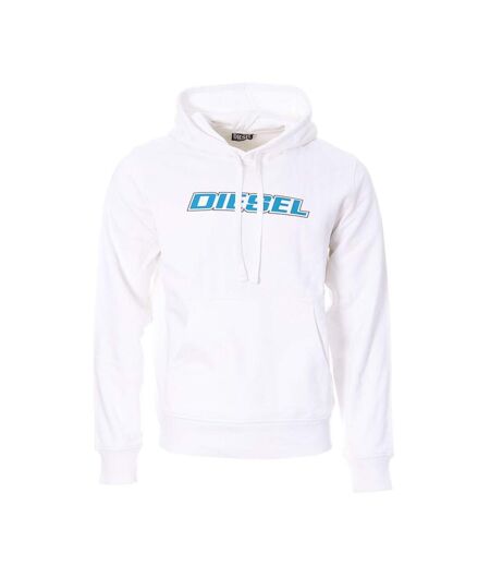 Sweat blanc/turquoise homme diesel hood - 3xl