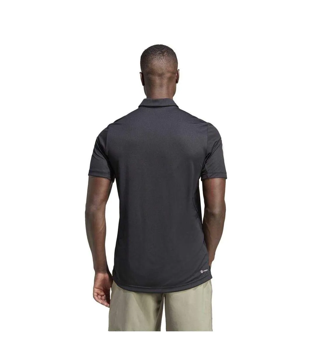 Polo Motif/style 3 Rayures Club Homme Noir Blanc Adidas-3