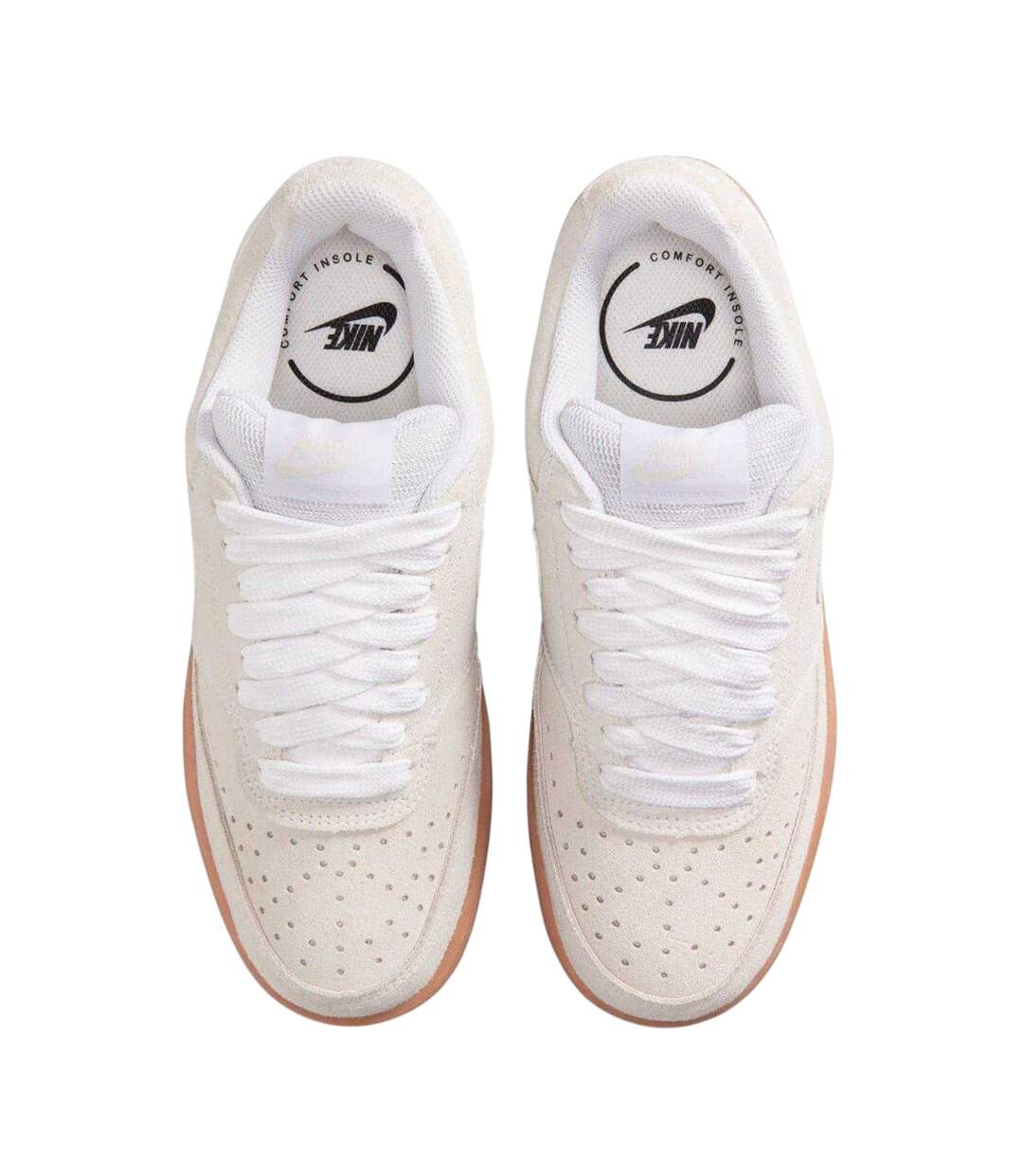 Baskets Court Vision Homme Blanc Cassé Marron Pâle Nike-4