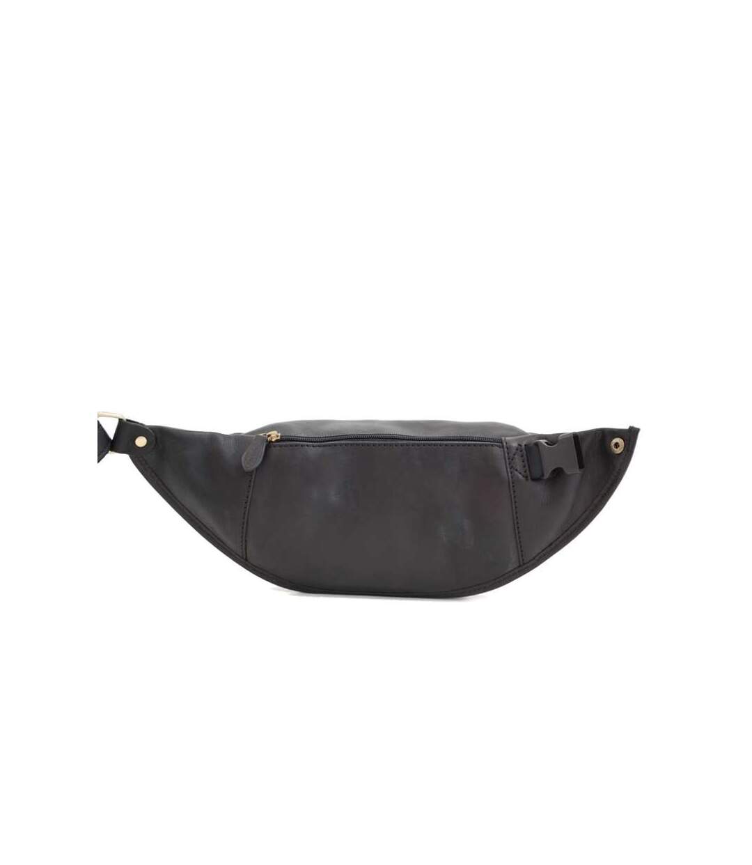 Katana - Sac banane homme en cuir - noir - 3478-2