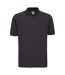 Russell Mens 100% Cotton Short Sleeve Polo Shirt (Black) - UTBC567