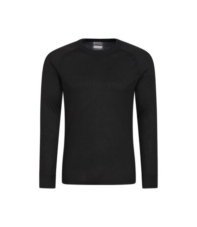Mountain Warehouse Mens Talus Round Neck Long-Sleeved Thermal Top (Black) - UTMW1301