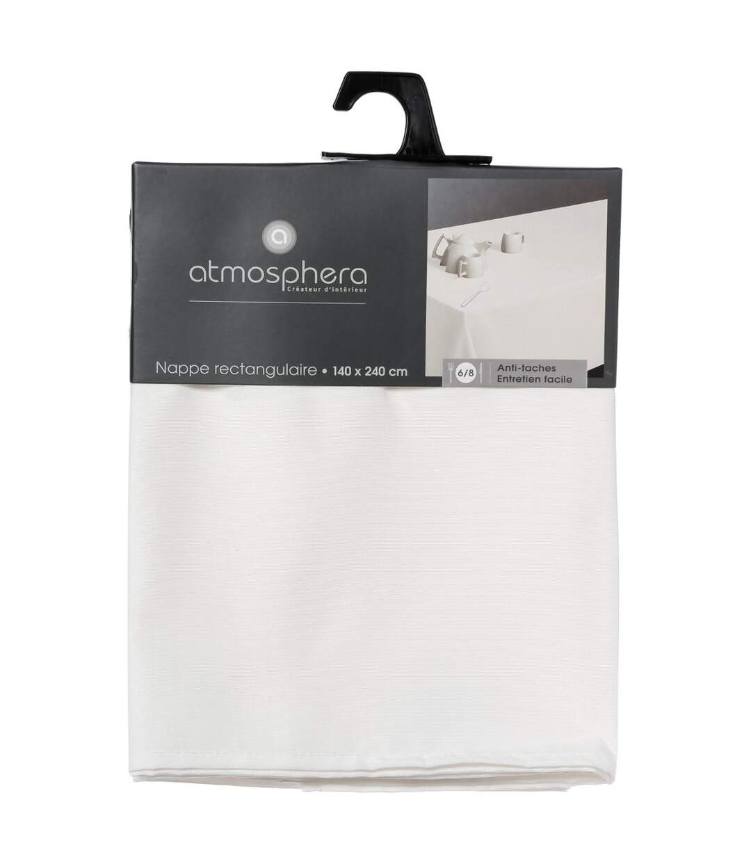 Nappe Antitache Unie 140x240cm Ivoire-3
