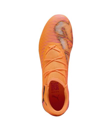 Mens Future 8 Match Firm Ground Football Boots Orange Black Puma