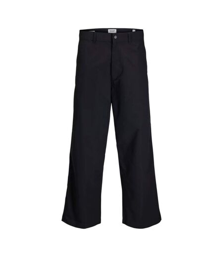 Mens Owen Wide Leg Chinos Black Jack And Jones
