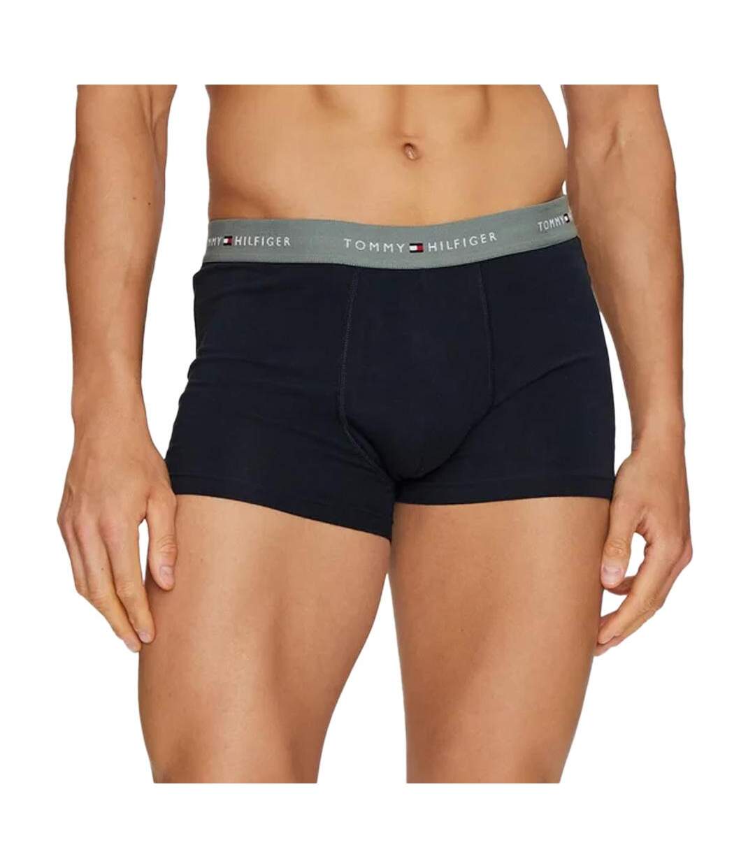 X3 boxers noir/kaki/vert/bleu  homme tommy hilfiger trunk - l-2