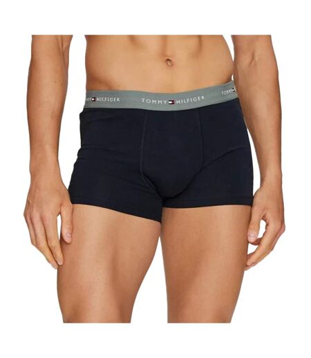 X3 boxers noir/kaki/vert/bleu  homme tommy hilfiger trunk - l