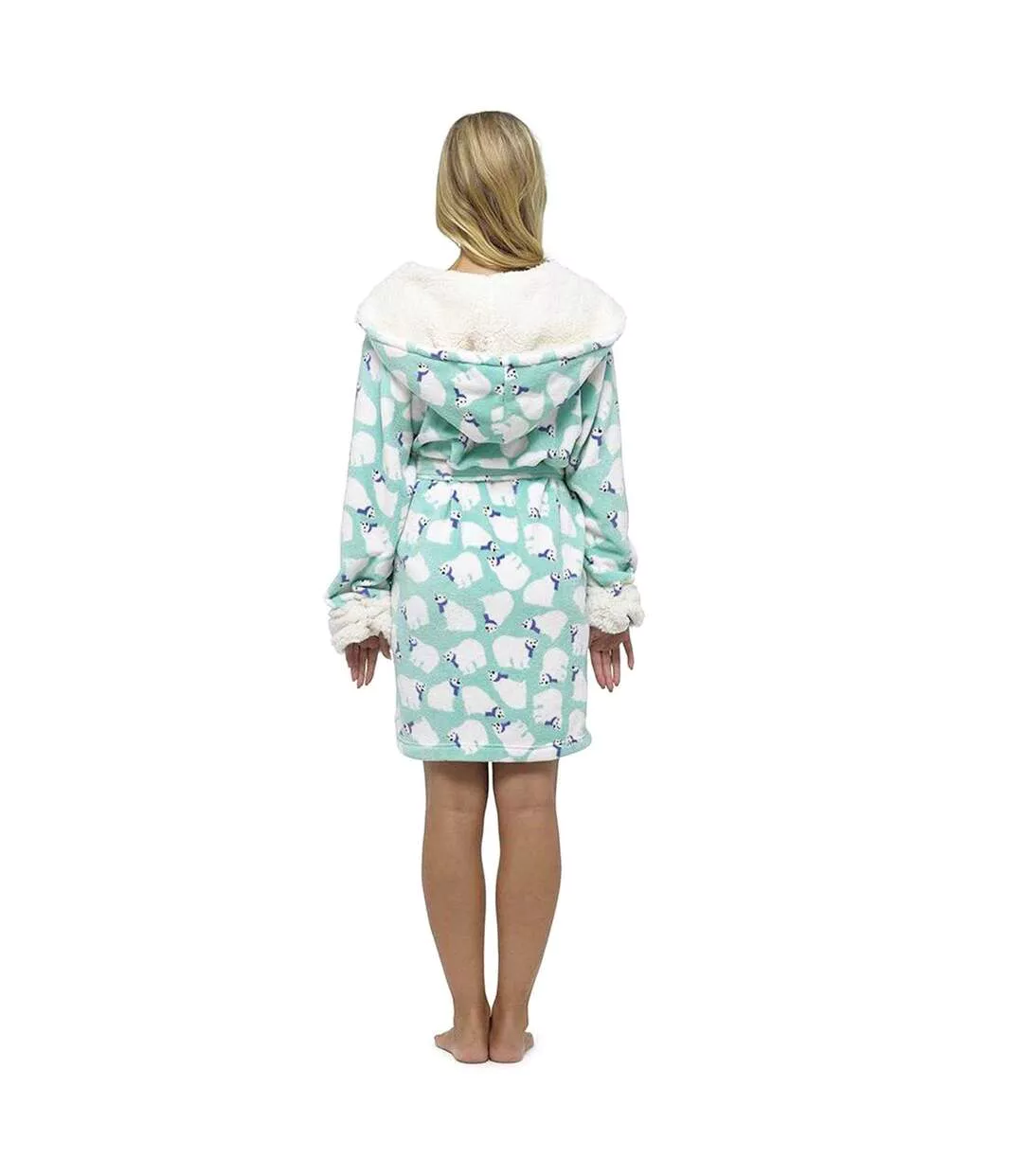 Robe De Chambre Motif/style Ours Polaire Femme Bleu Clair Keanu-2