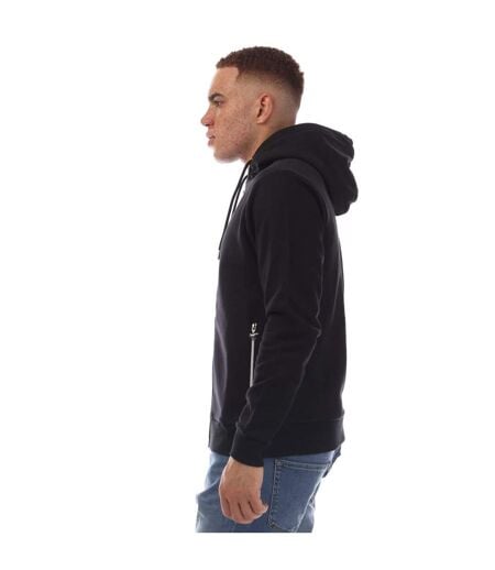 Mens Route 66 Full Zip Hoodie Black Modern Amusement