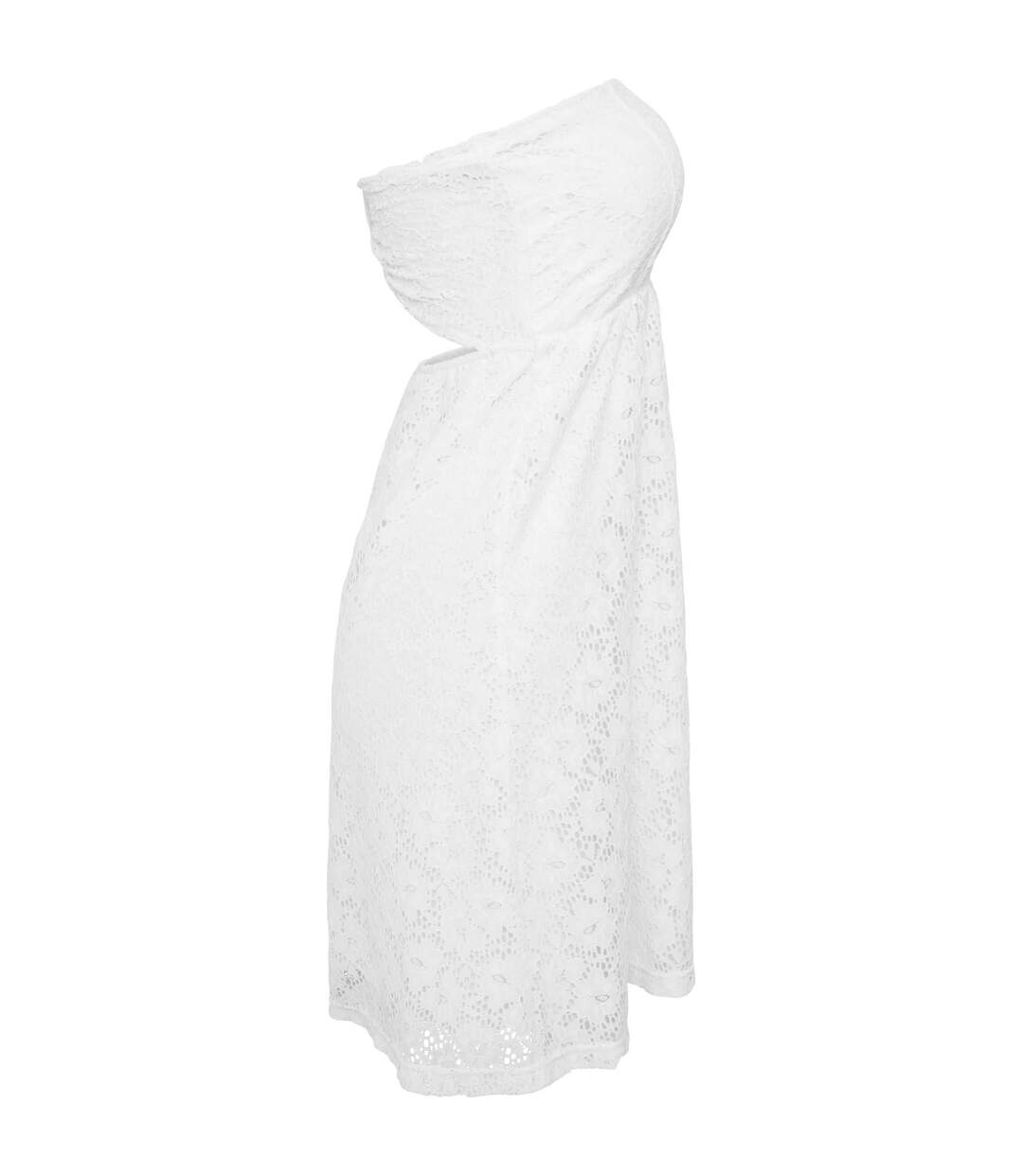 Robe Motif/style Lacets Femme Blanc Urban Classics-4