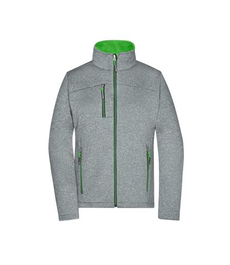 Veste Softshell Femme Vert Foncé Chiné James And Nicholson
