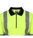 Unisex Adult High-vis Long-sleeved Polo Shirt Yellow Navy Regatta Professional-3